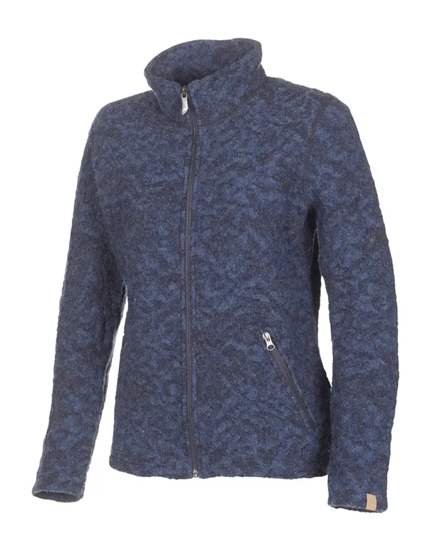 Ivanhoe Tuva Jaquard Wolljacke Light Navy 36-46