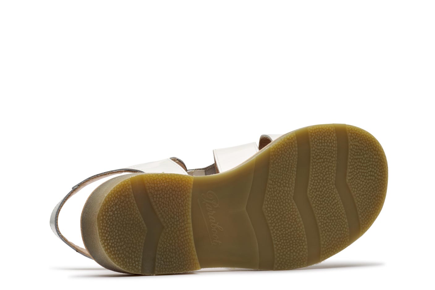 Paraboot Iberis Chasse Miel-Gloss Blanc Sandale Weiß