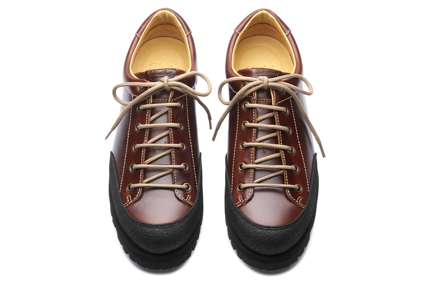 Paraboot Montana Derby Noire Lisse America Gr 8 Leder