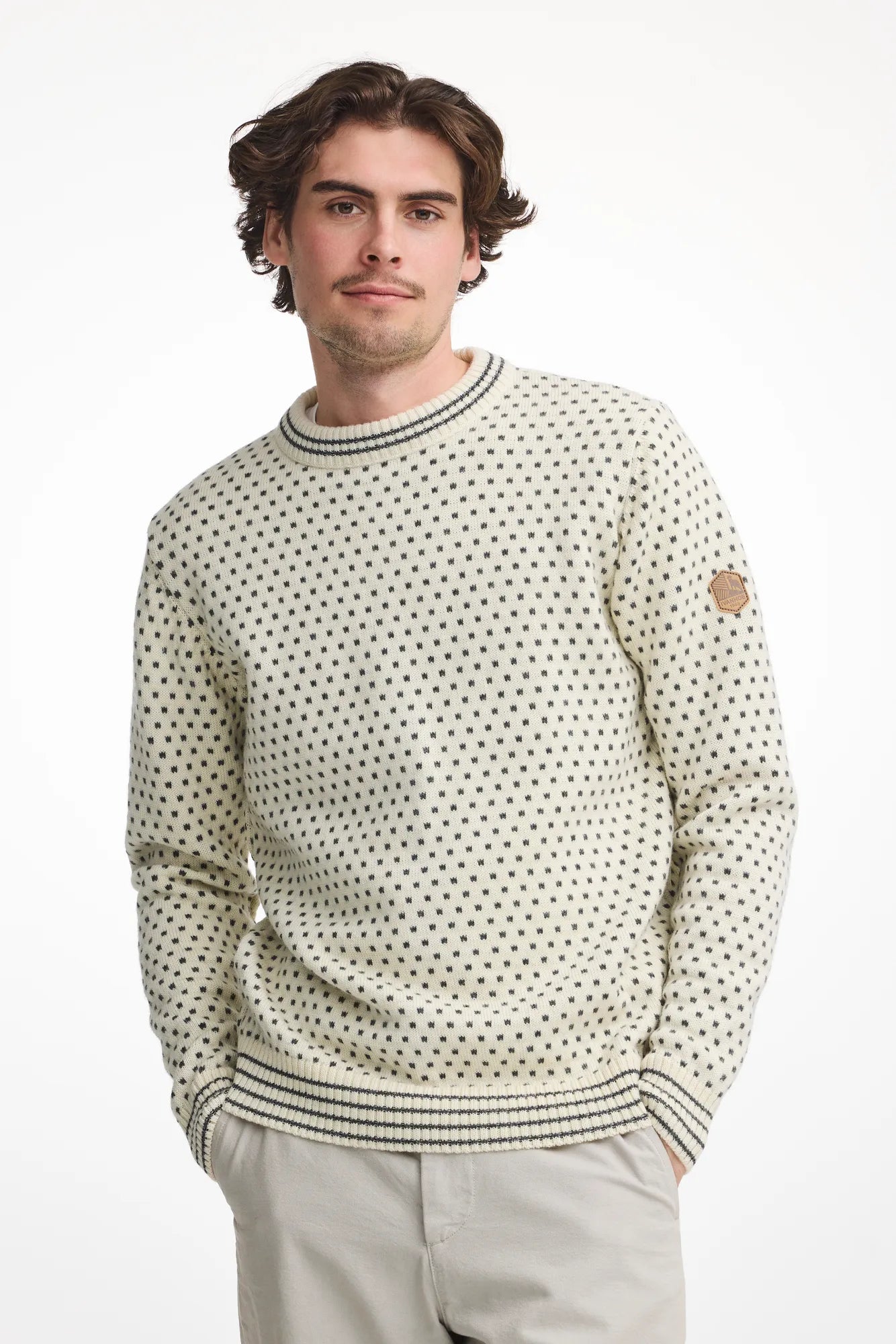 Ivanhoe Sverre Crewneck Wollpullover Off White