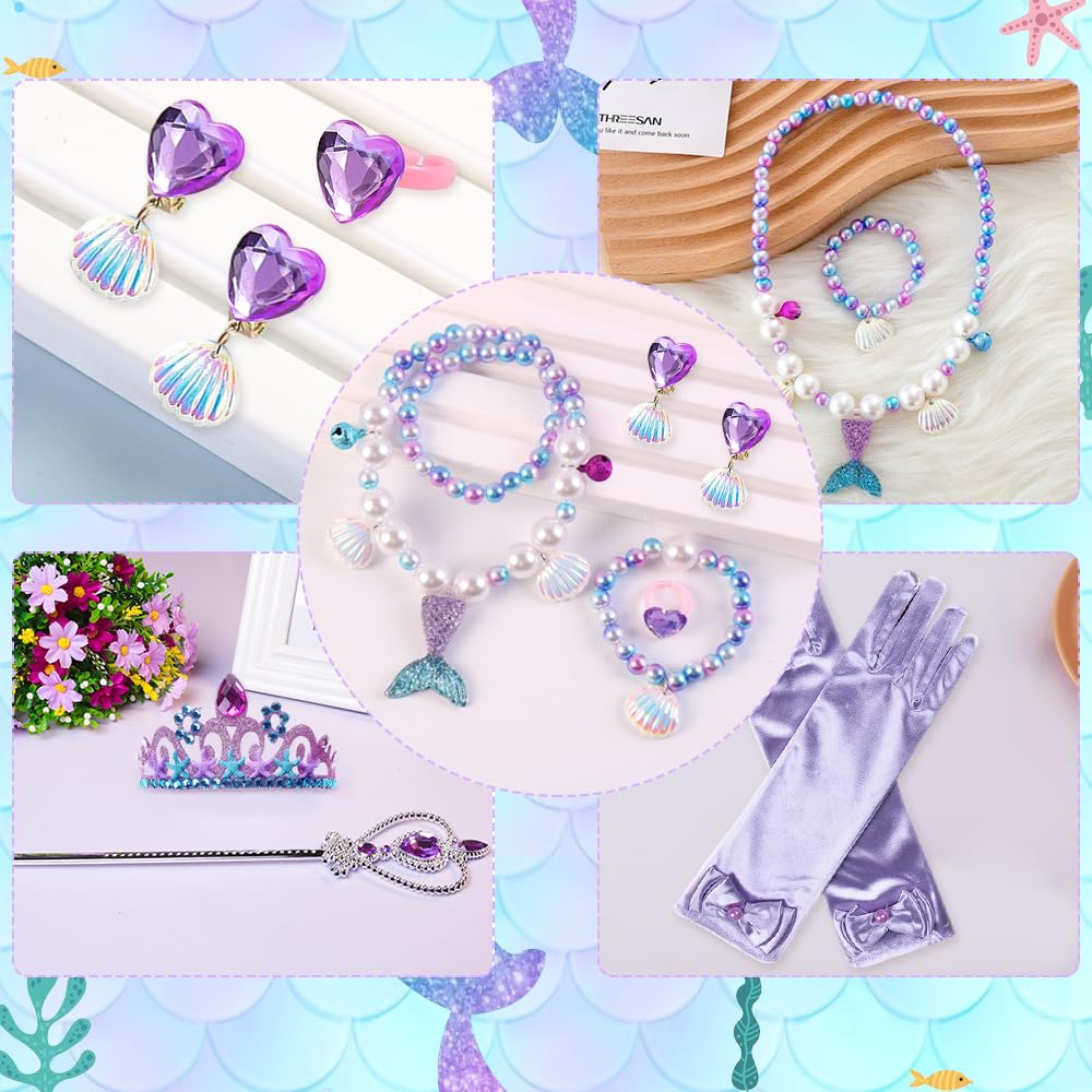 YYDSXK Meerjungfrau Prinzessin Kleid Gröβe 120 Set