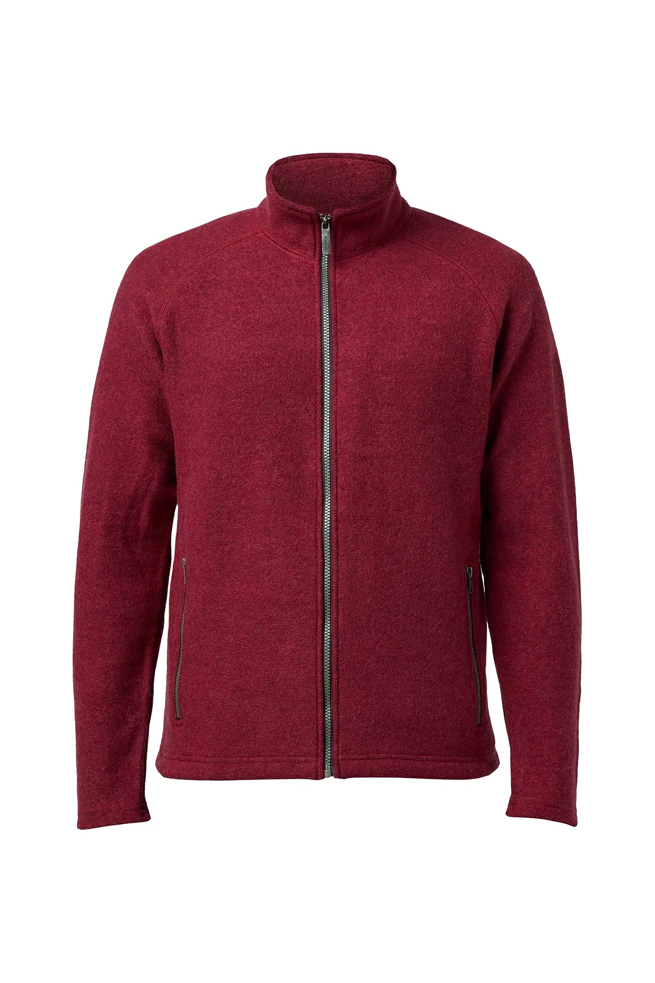 Ivanhoe Danny Full Zip Wolljacke Deep Red Herren
