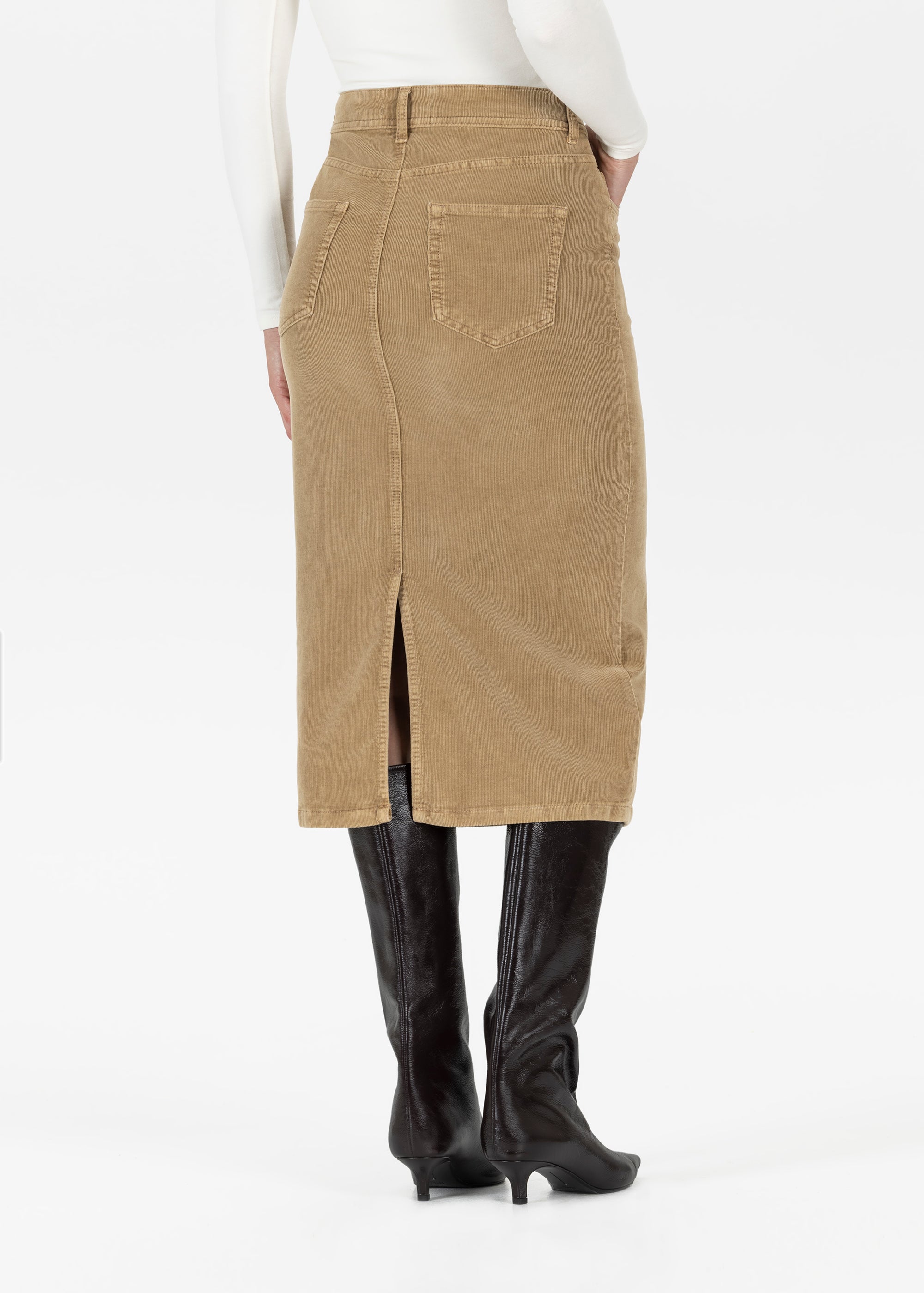 Stehmann Midi-Rock Mellina Rock dark camel Cord
