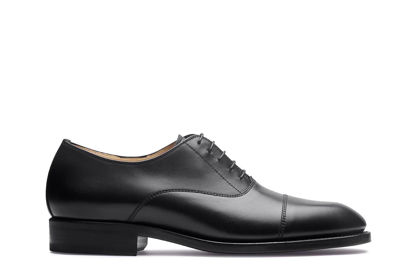 Paraboot Montaigne Oxford Schuhe Schwarz Glattleder