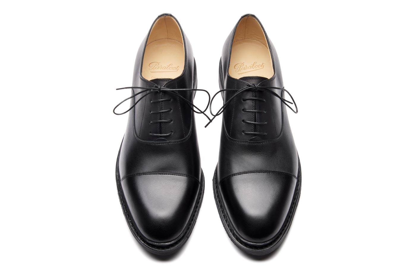 Paraboot Montaigne Actem Oxfords schwarz Glattleder