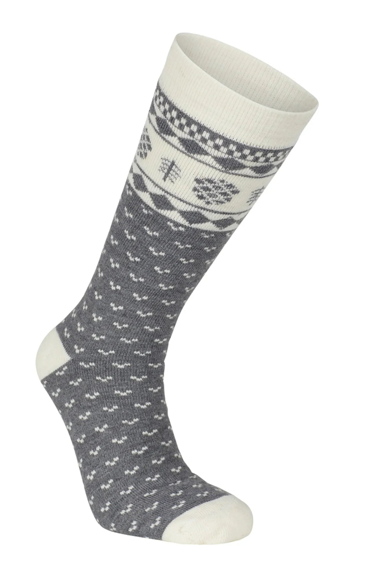 Ivanhoe Wool Sock Folklore Socken Grau Merino
