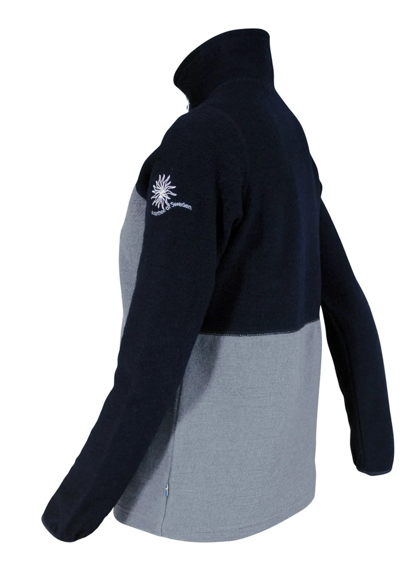 Ivanhoe Zelda Half Zip Wollpullover Zen Blue Stretch