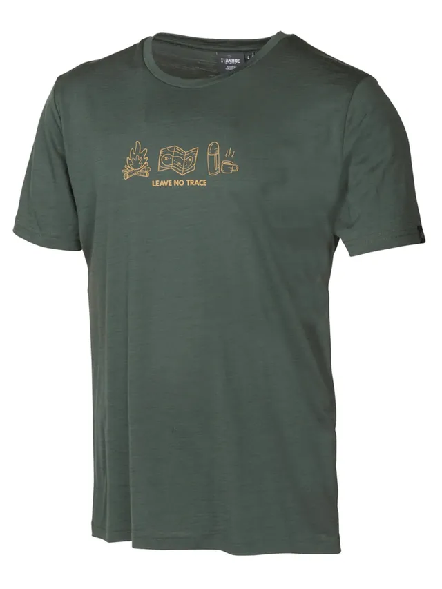 Ivanhoe Ceasar Adventure T-Shirt Rifle Green Merino Print