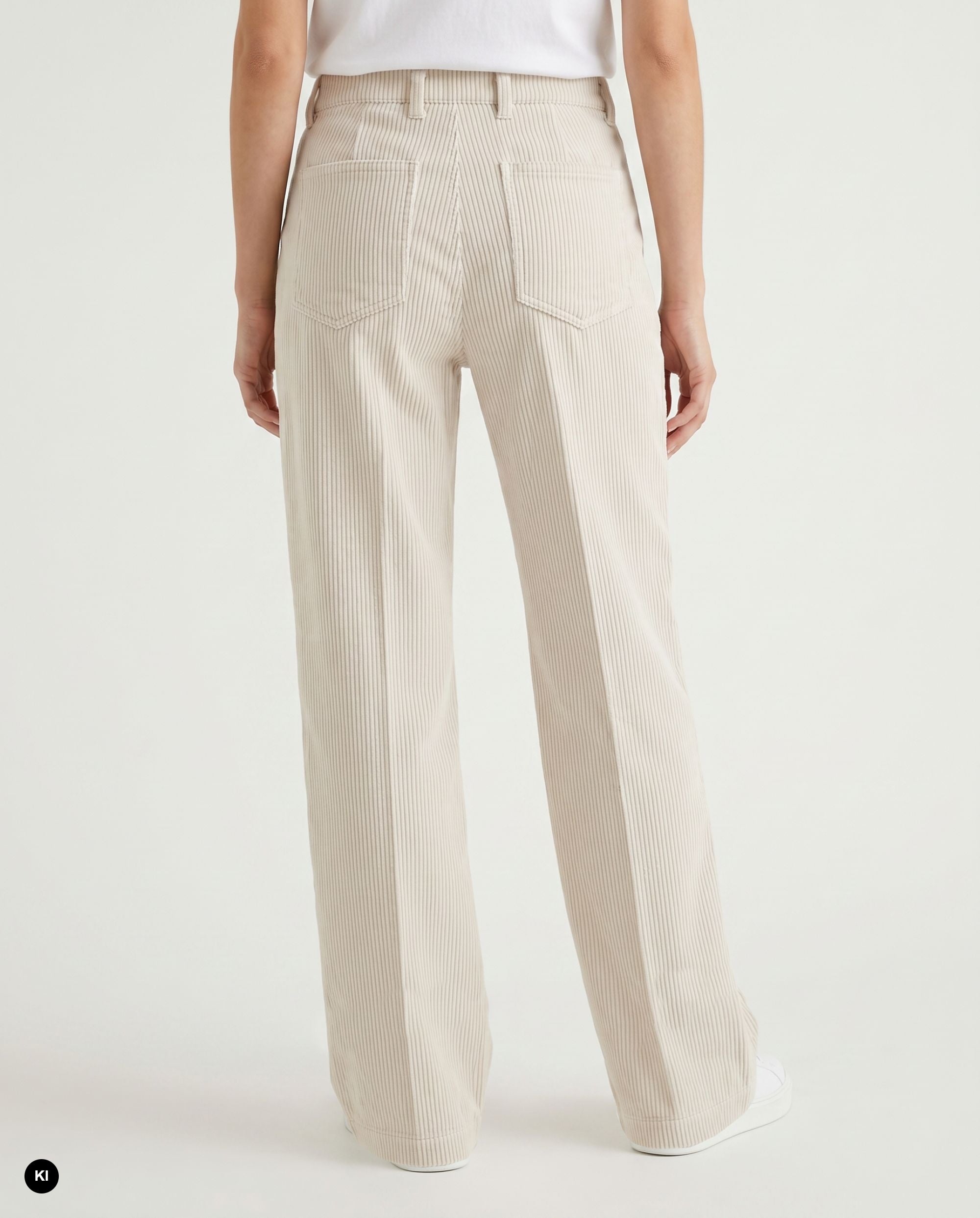 Stehmann Felicia Relaxed Fit Hose ecru Wide-Leg Cord