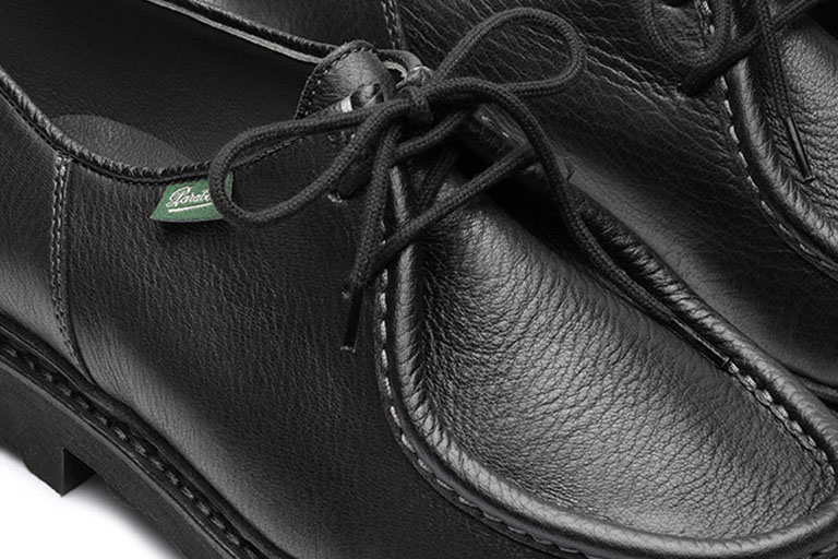 Paraboot Michael Marche Derby Schwarz Hirschleder