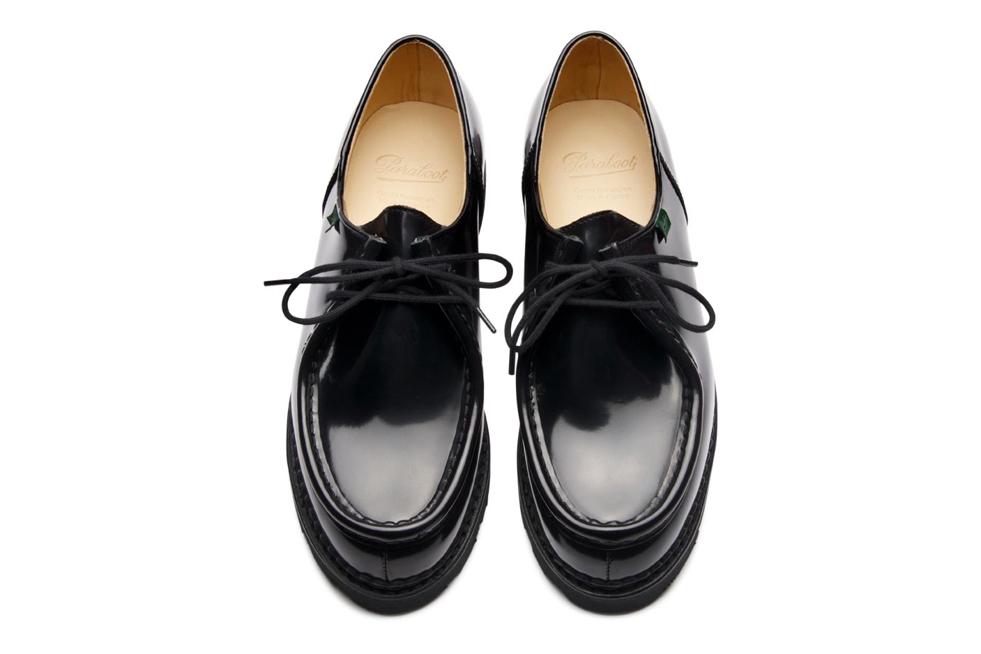Paraboot Michael Marche Derbys Schwarz Glattleder