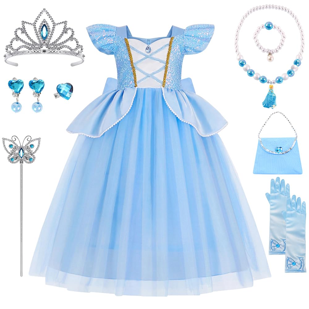 YYDSXK Cinderella Prinzessin Kleid 120 Set A