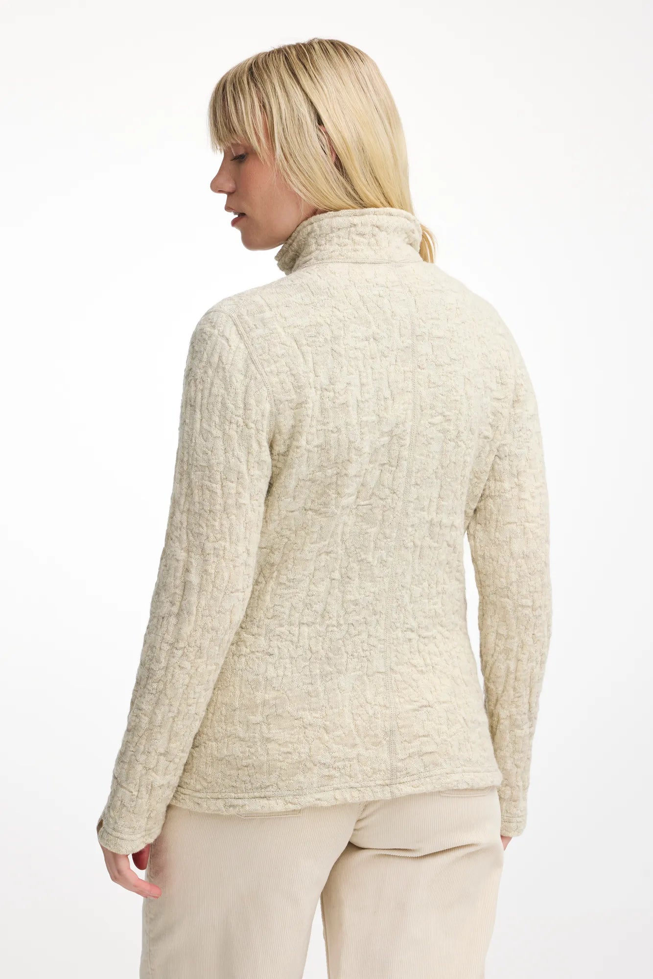 Ivanhoe Tuva Jaquard Strickjacke Naturmelange 450g