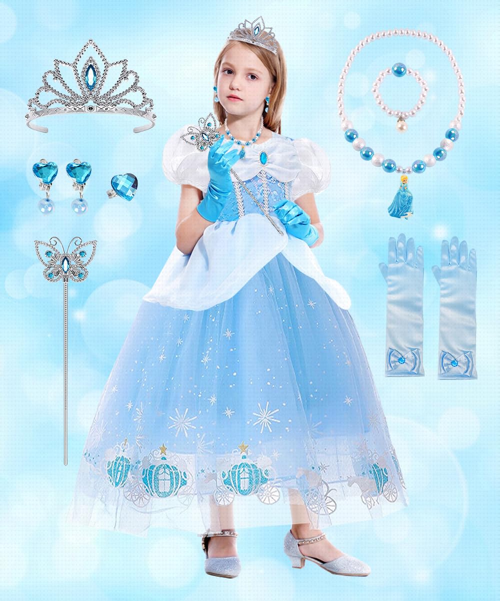 YYDSXK Cinderella Prinzessin Kleid 120 Set A