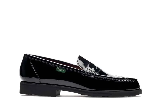 Paraboot Vignony Chasse Derby Noire Vernis Lackleder
