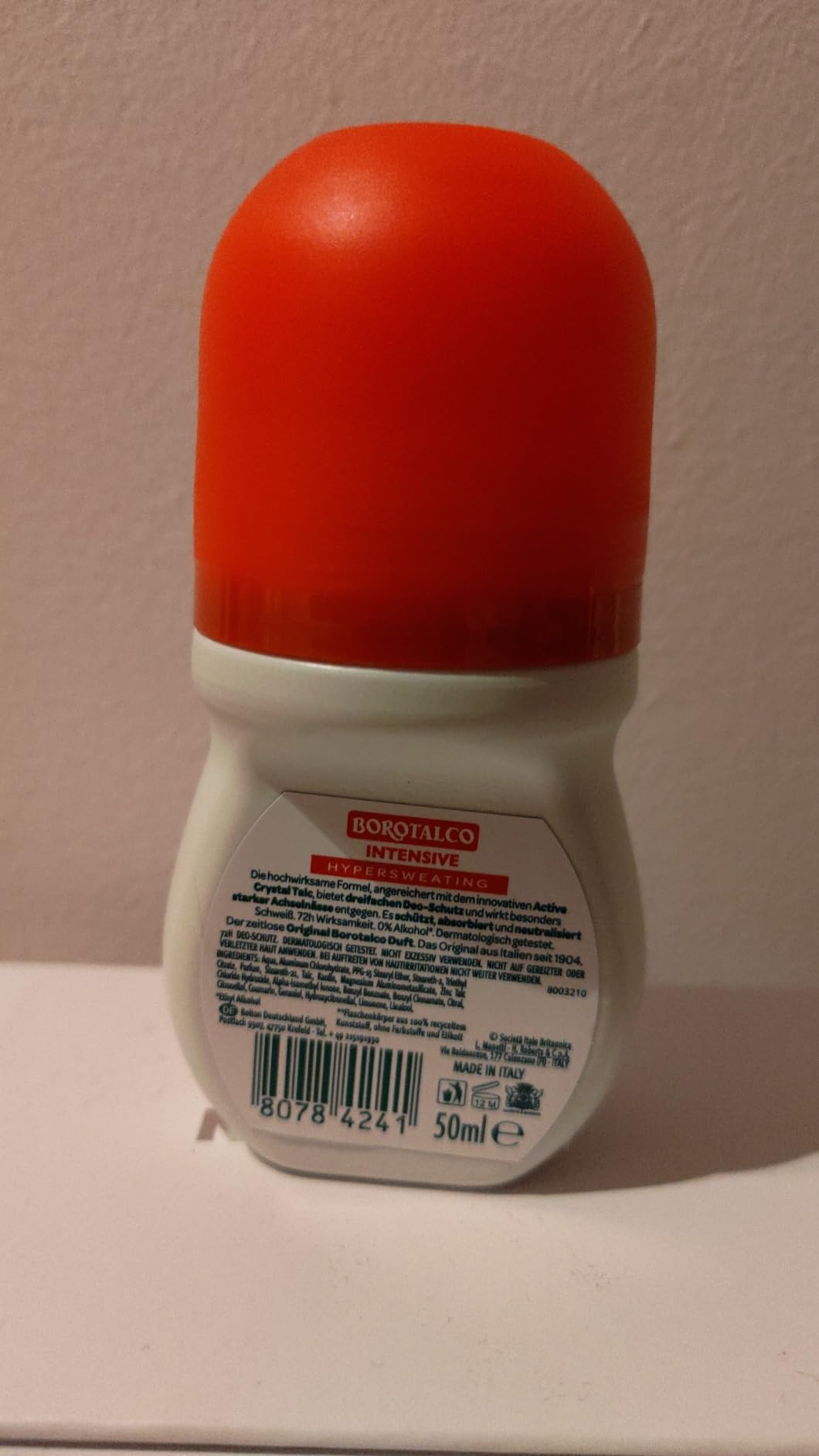 Borotalco Original Deo Roll-On 50 ml ohne Alkohol