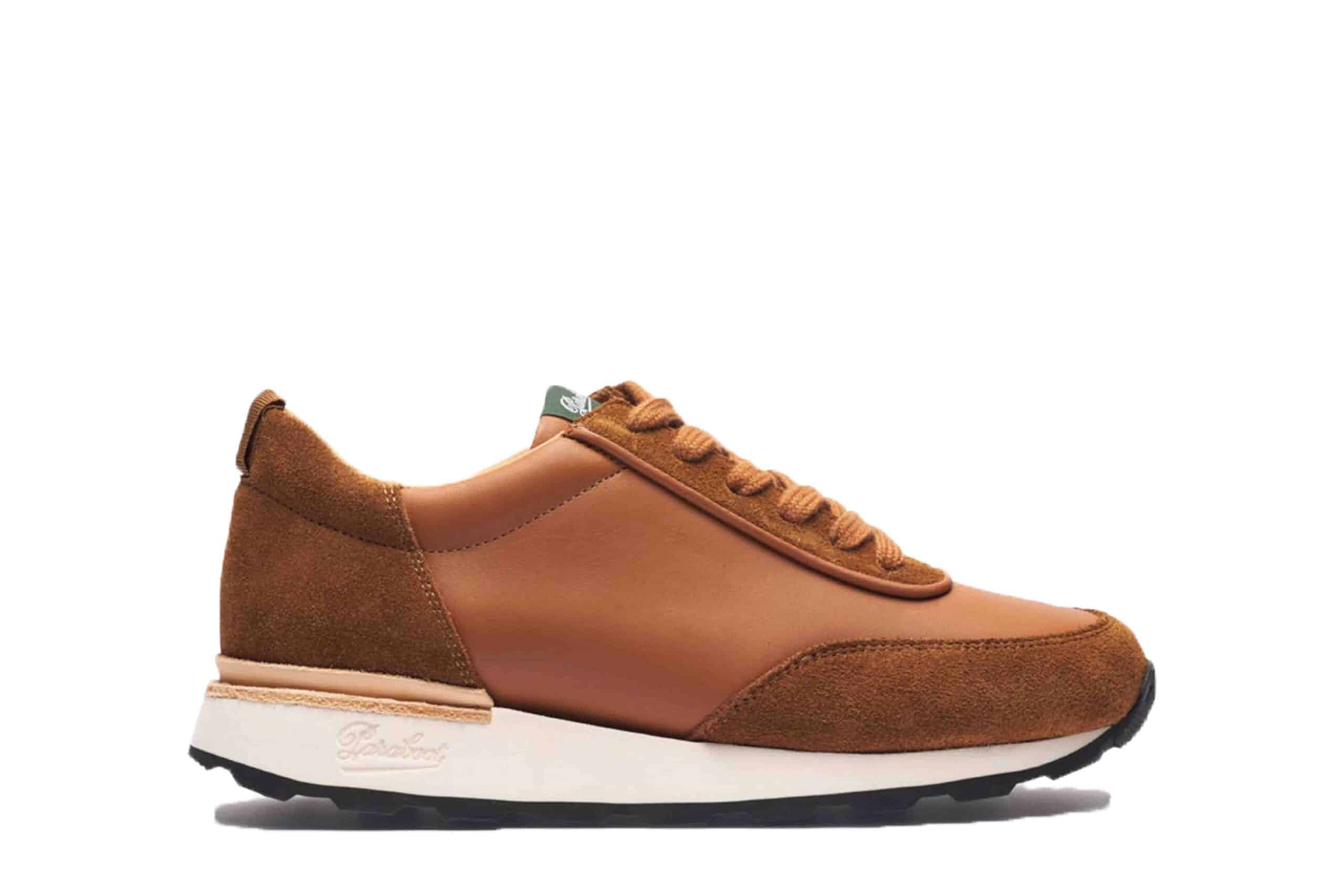 Paraboot Cosmos Sneaker weiß-schwarz Gold Velours