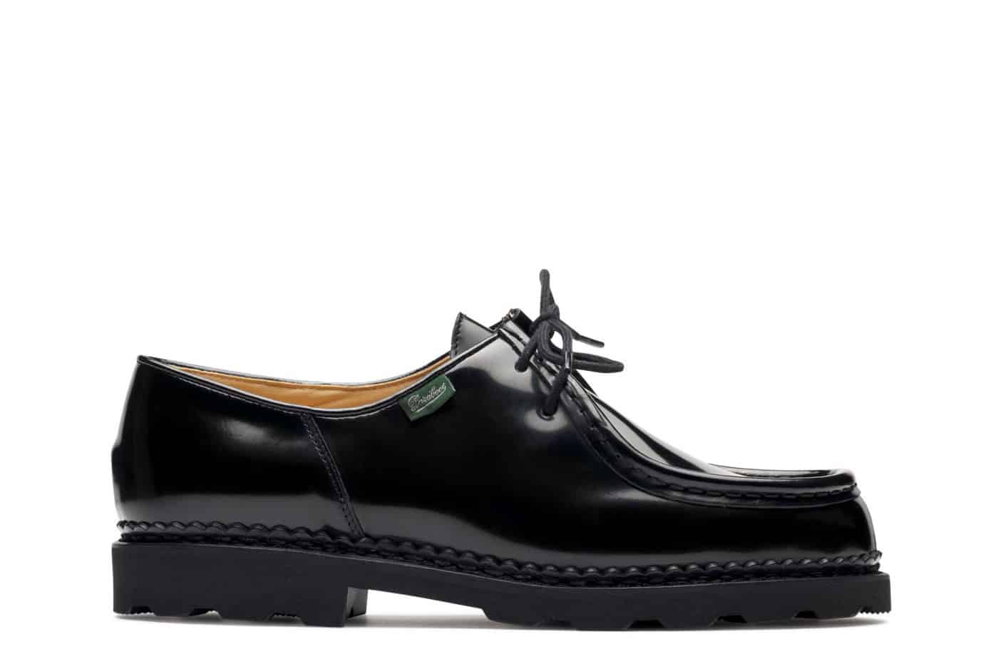 Paraboot Michael Derby Herrenschuhe Schwarz Glattleder