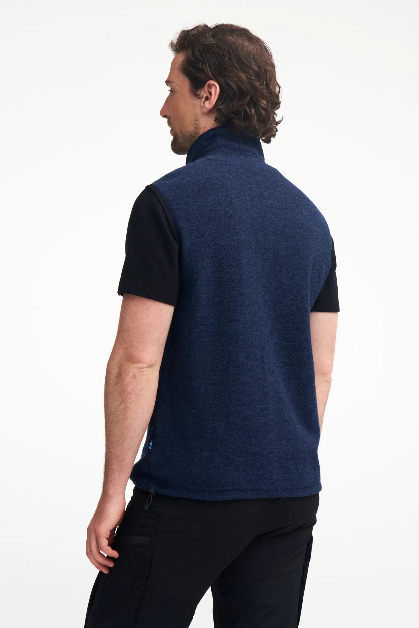 Ivanhoe Kurre Vest Wollweste Herren Light Navy 350g