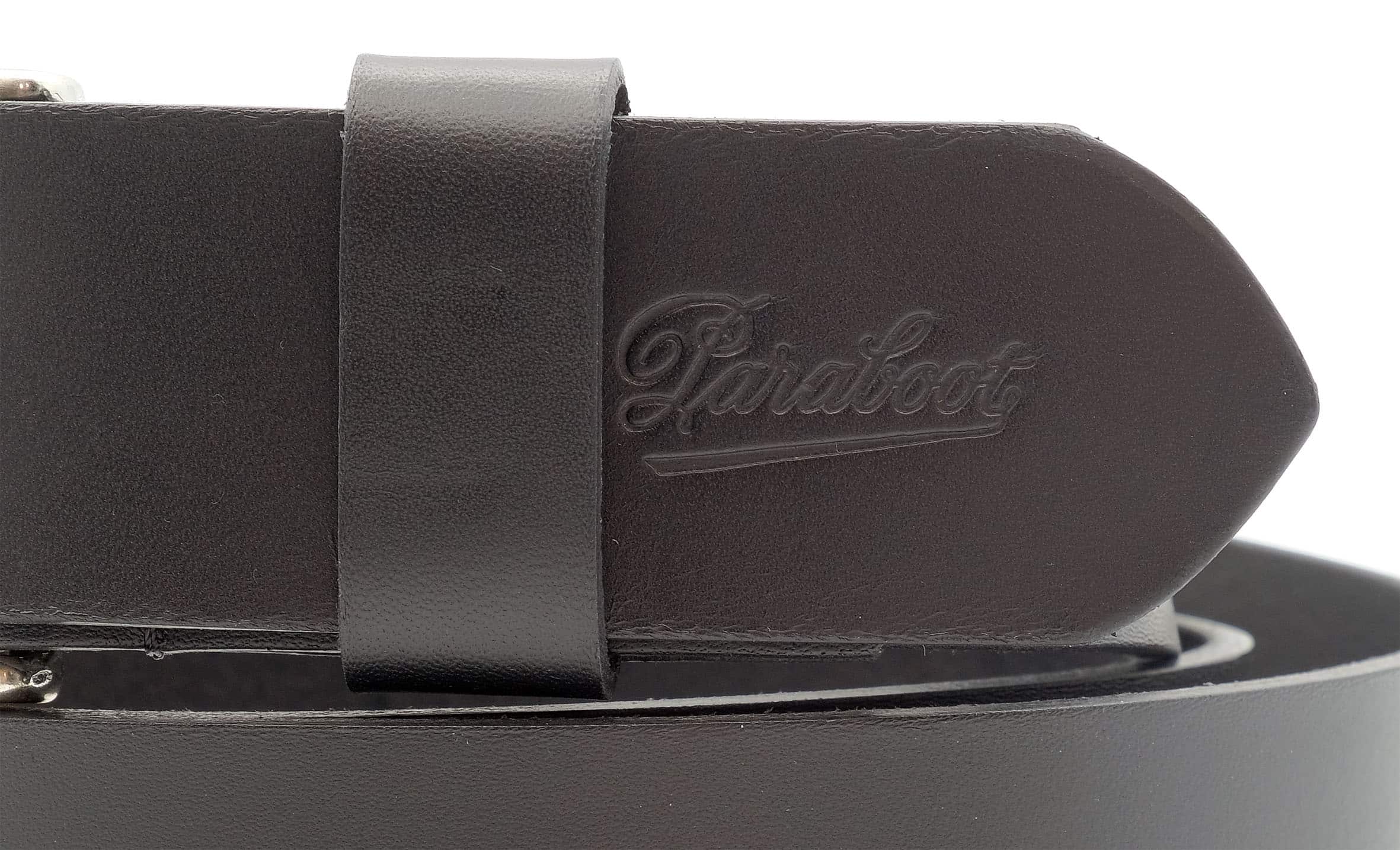 Paraboot Maltese Gürtel Schwarz Glattleder