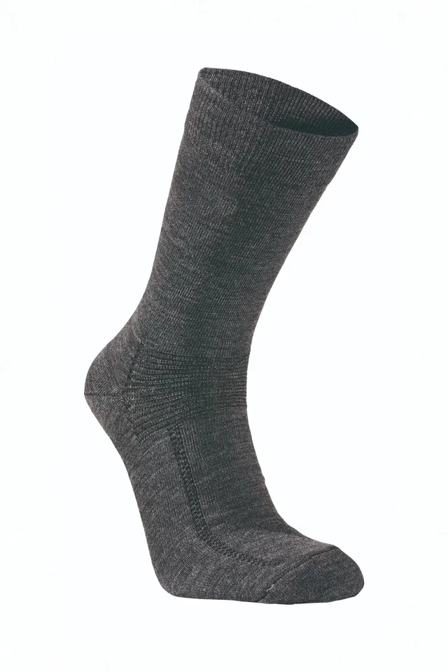 Ivanhoe Wool Sock Wollsocken Grey Marl 90% Merino