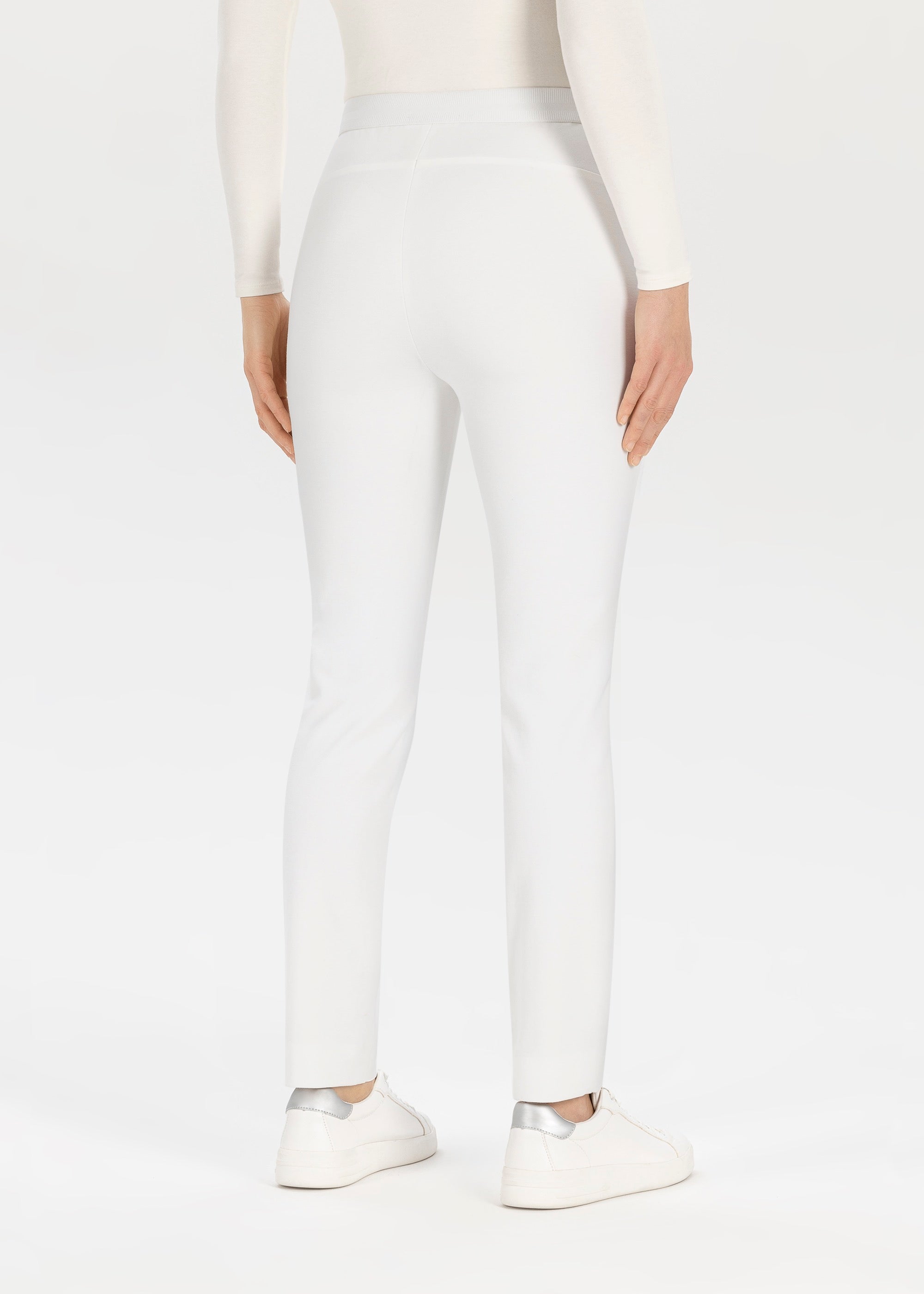 Stehmann Imilia Straight Fit Hose blanc de blanc 7/8 Jersey
