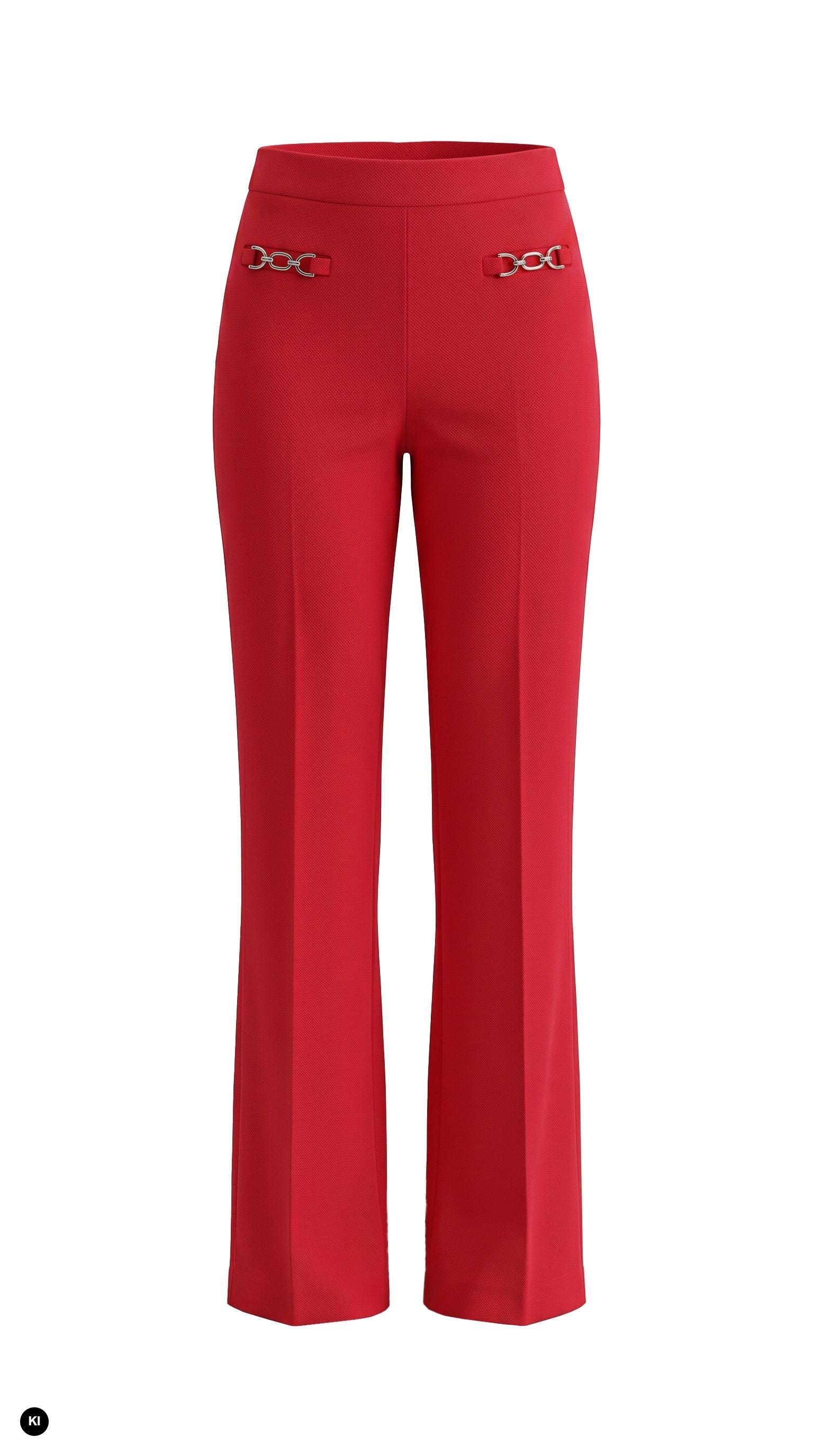 Stehmann Editta Straight Fit Hose grenadine Piqué Jersey