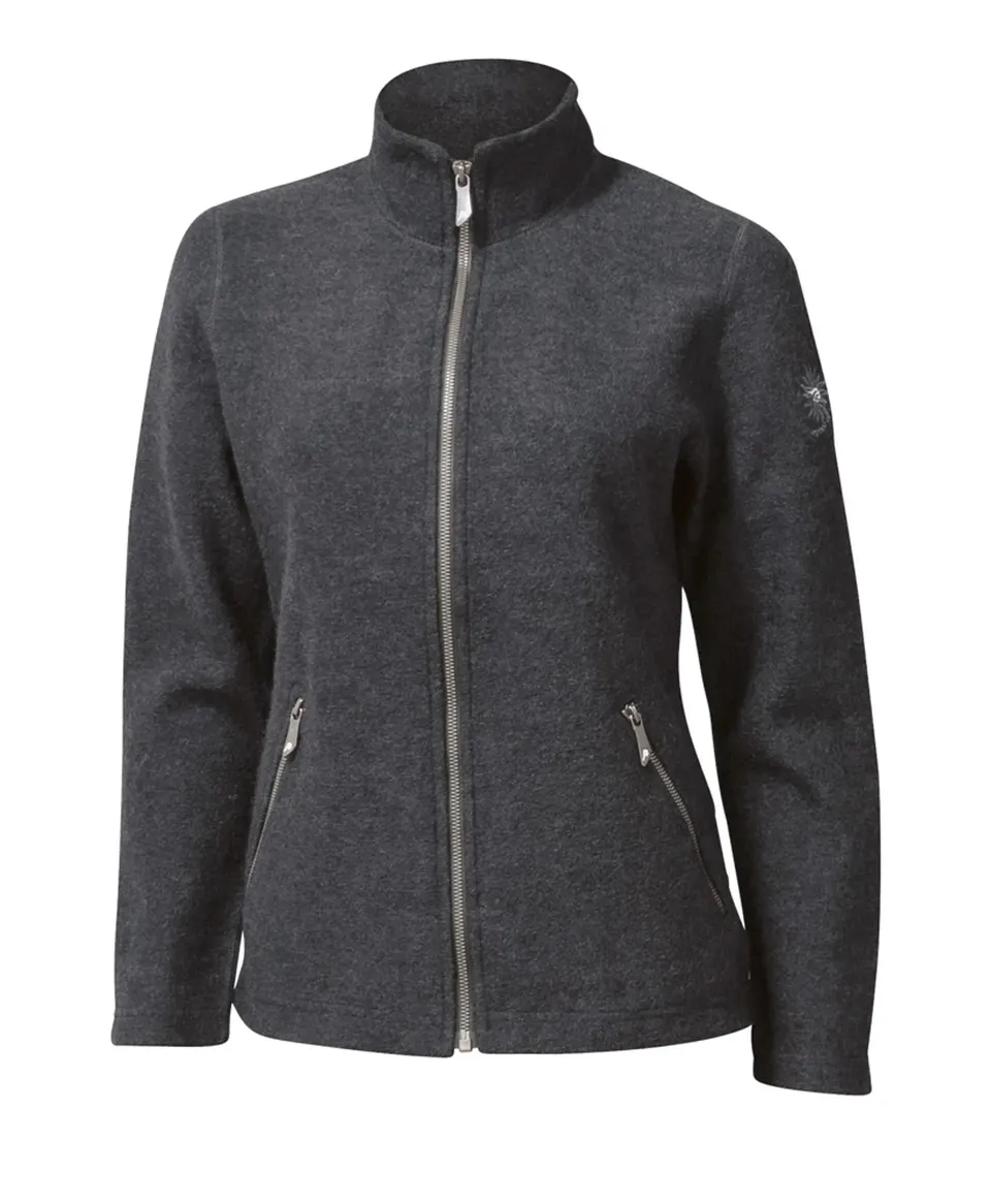 Ivanhoe Bella Full Zip Strickjacke Graphite Marl 60% Wolle
