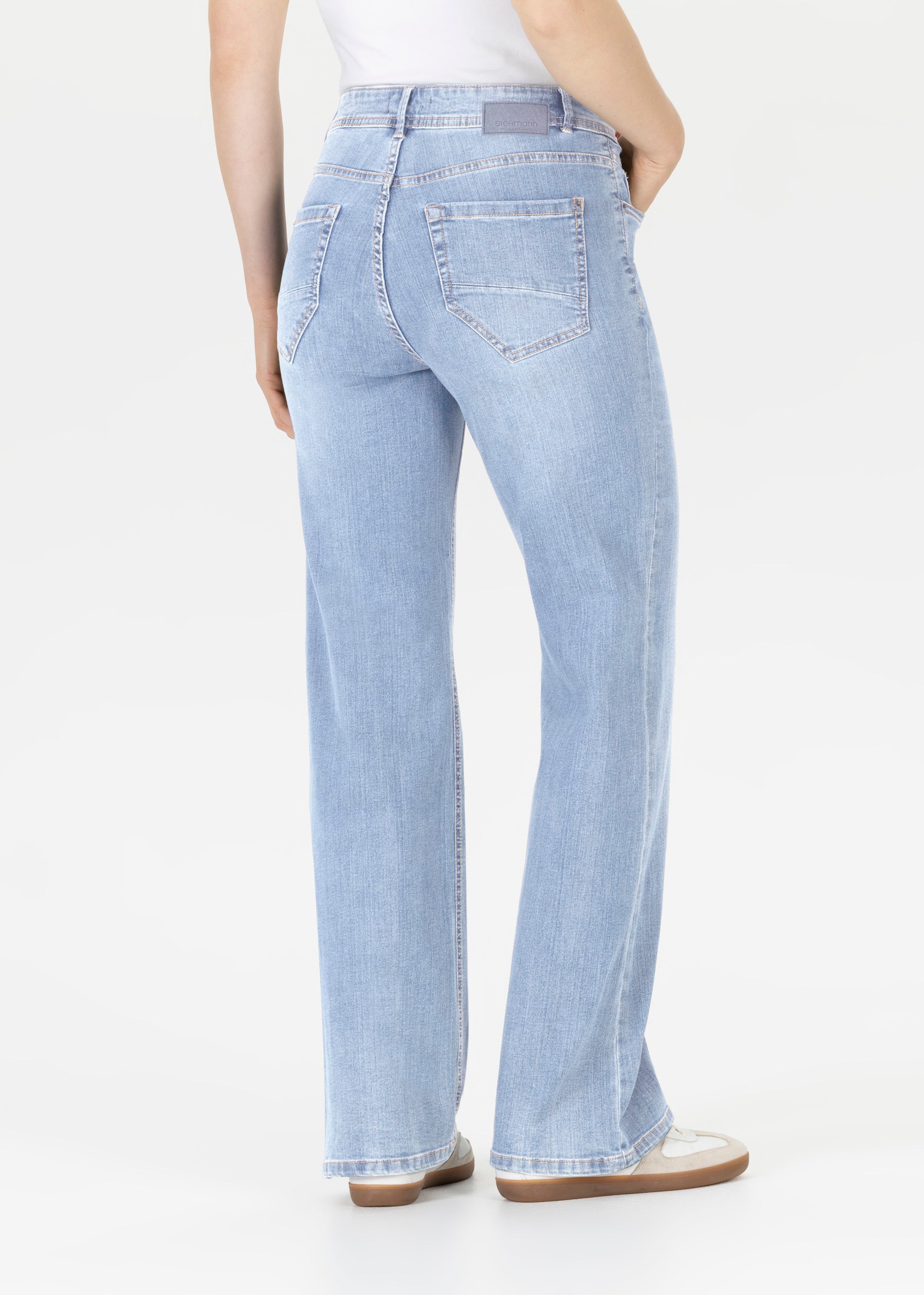 Stehmann Mellina Flared 5-Pocket Jeans Ice Blue