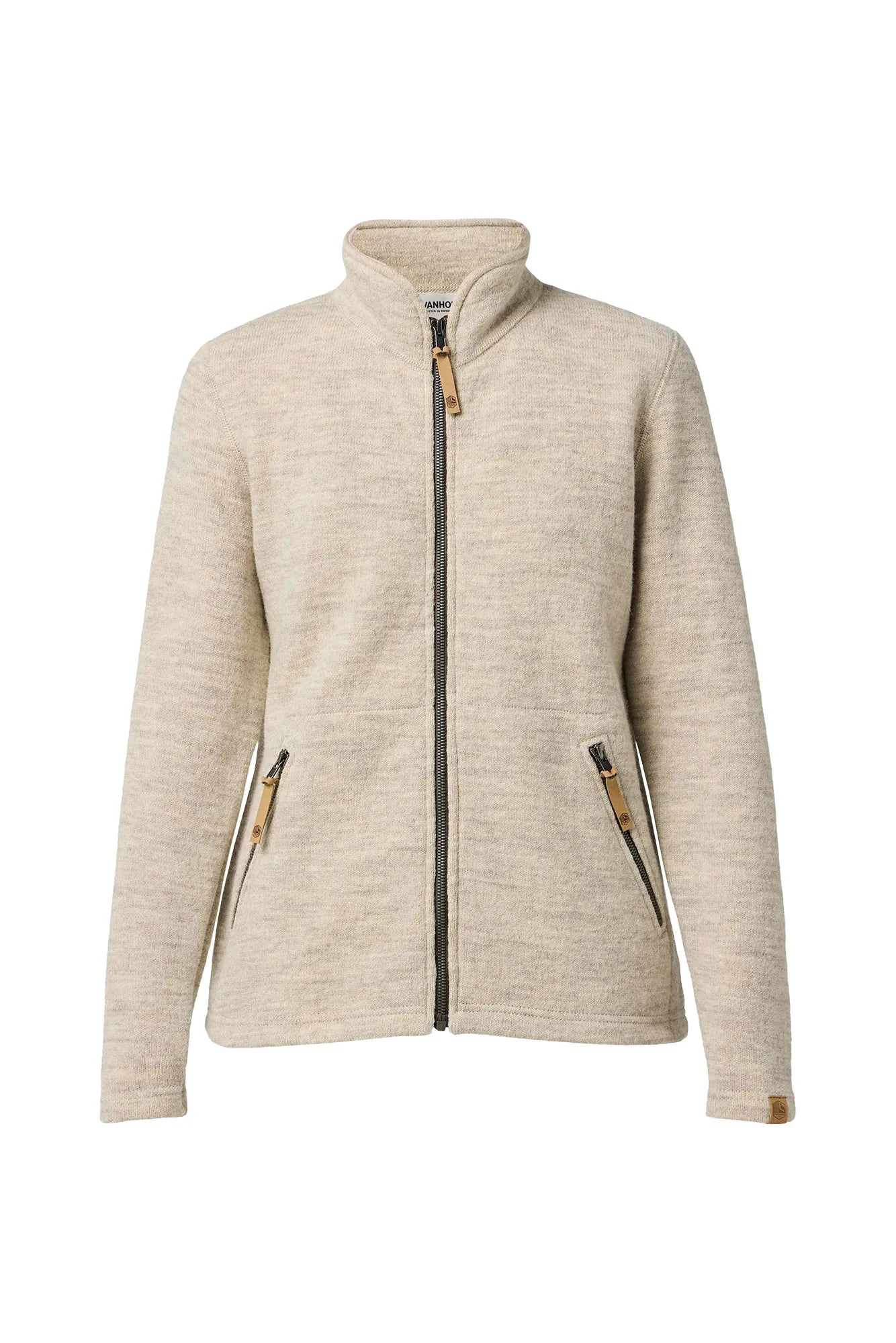 Ivanhoe NLS Twig Full Zip Wolljacke Damen Birch 100% Wolle