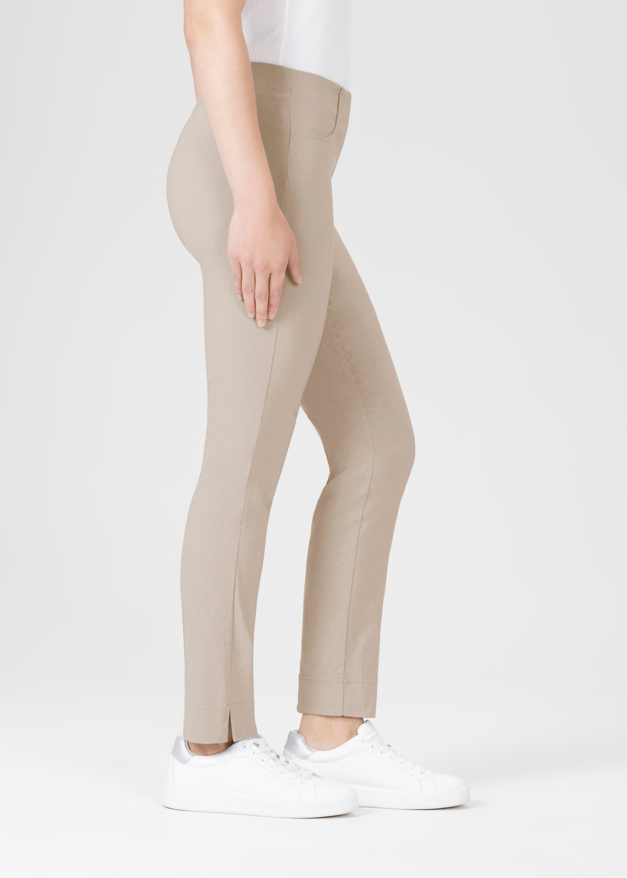 Stehmann Loli 7/8-Hose kalk Slim Fit Stretch Knöchellang