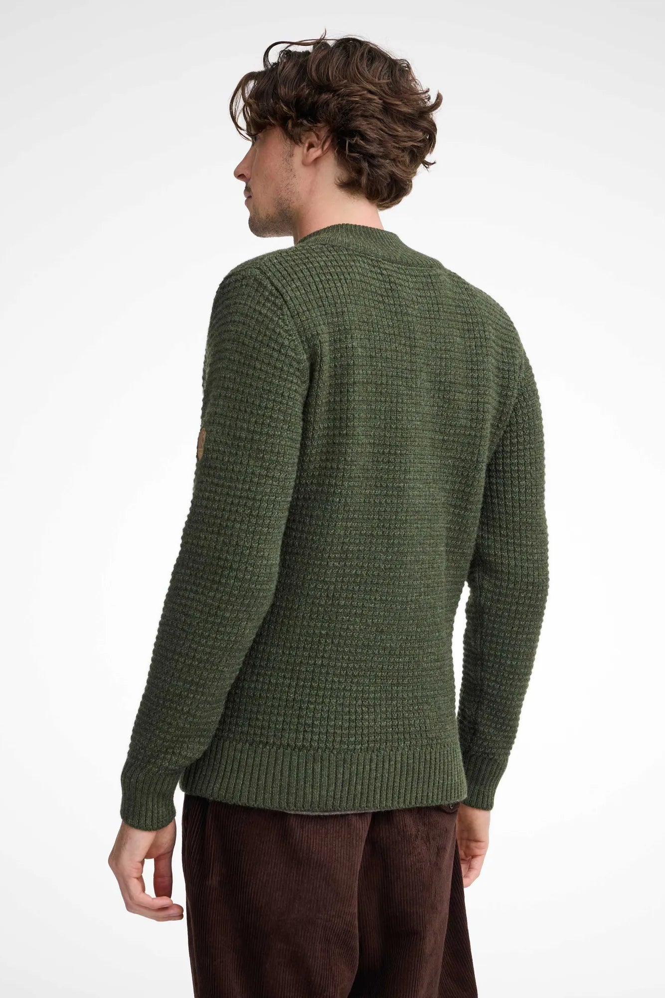 Ivanhoe Moritz Full Zip Wollpullover Loden Green Herren