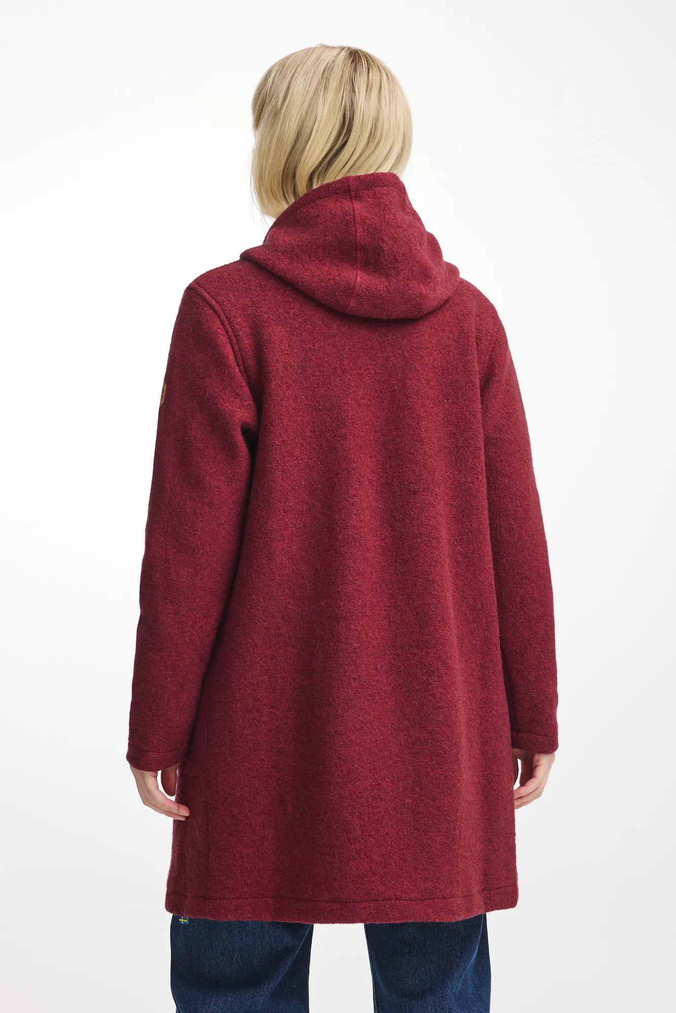 Ivanhoe GY Madbacken Wollmantel Deep Red 38 100% Wolle