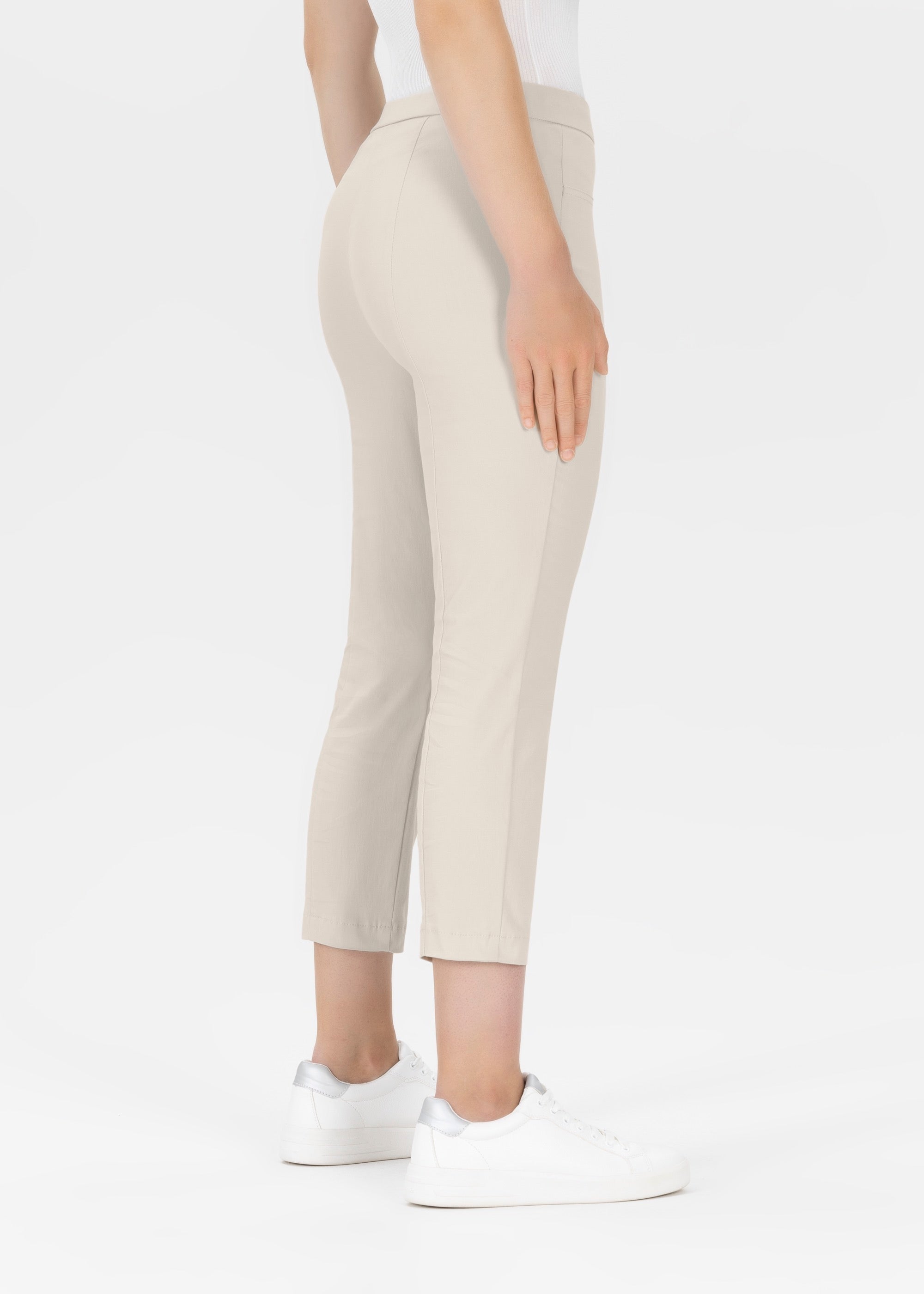 Stehmann Loli Stretchhose kalk 6/8 Slim Fit schmal