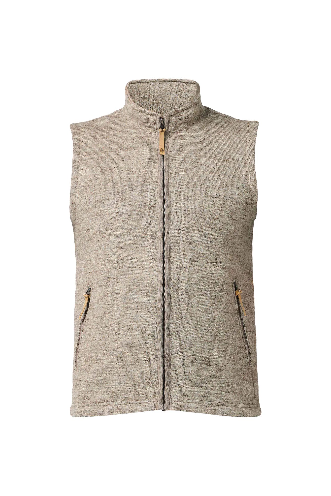 Ivanhoe NLS Barley Vest Weste Latte ungefärbte Wolle