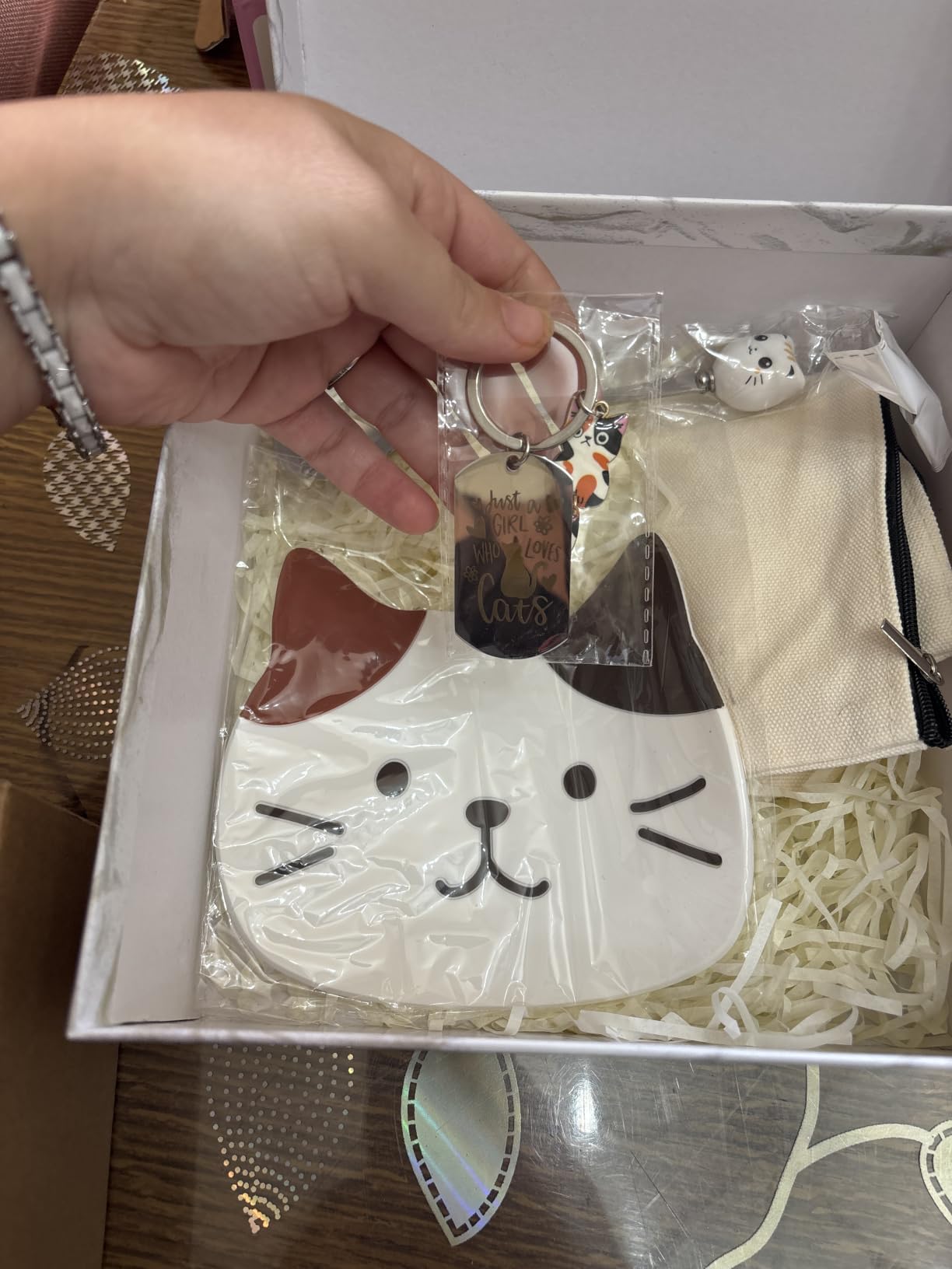 YYDSXK Katzen Tasse mit Deckel 400ml Geschenkset Keramik