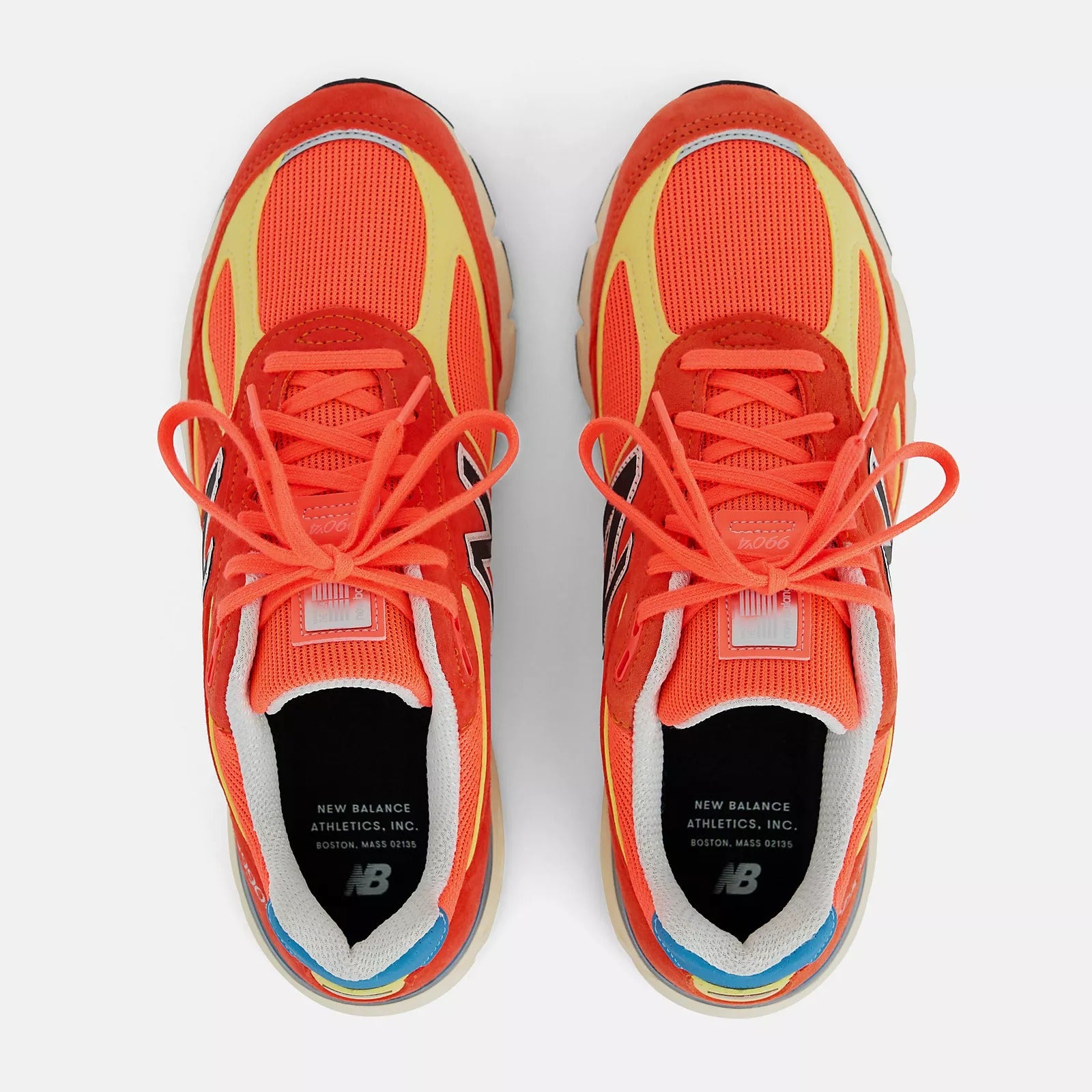 New Balance 990v4 Sneaker Urgent Red/Maize ABZORB