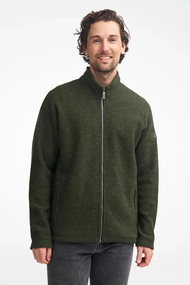 Ivanhoe Danny Full Zip Wolljacke Loden Green Gr L 450g