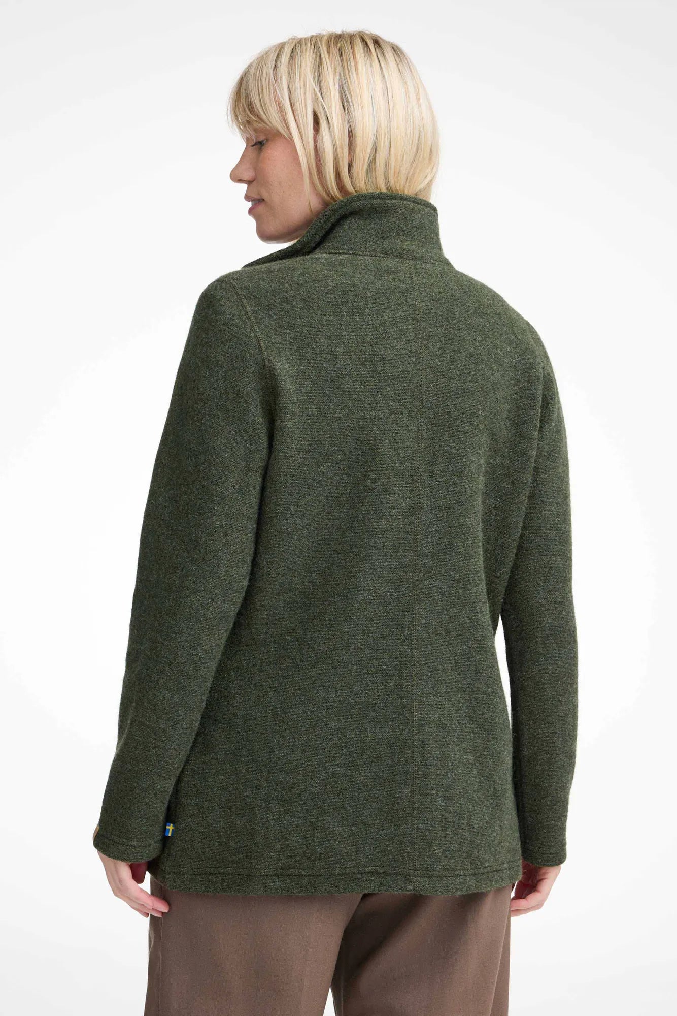 Ivanhoe Brodal Long Strickjacke Loden Green 450g Filzwolle