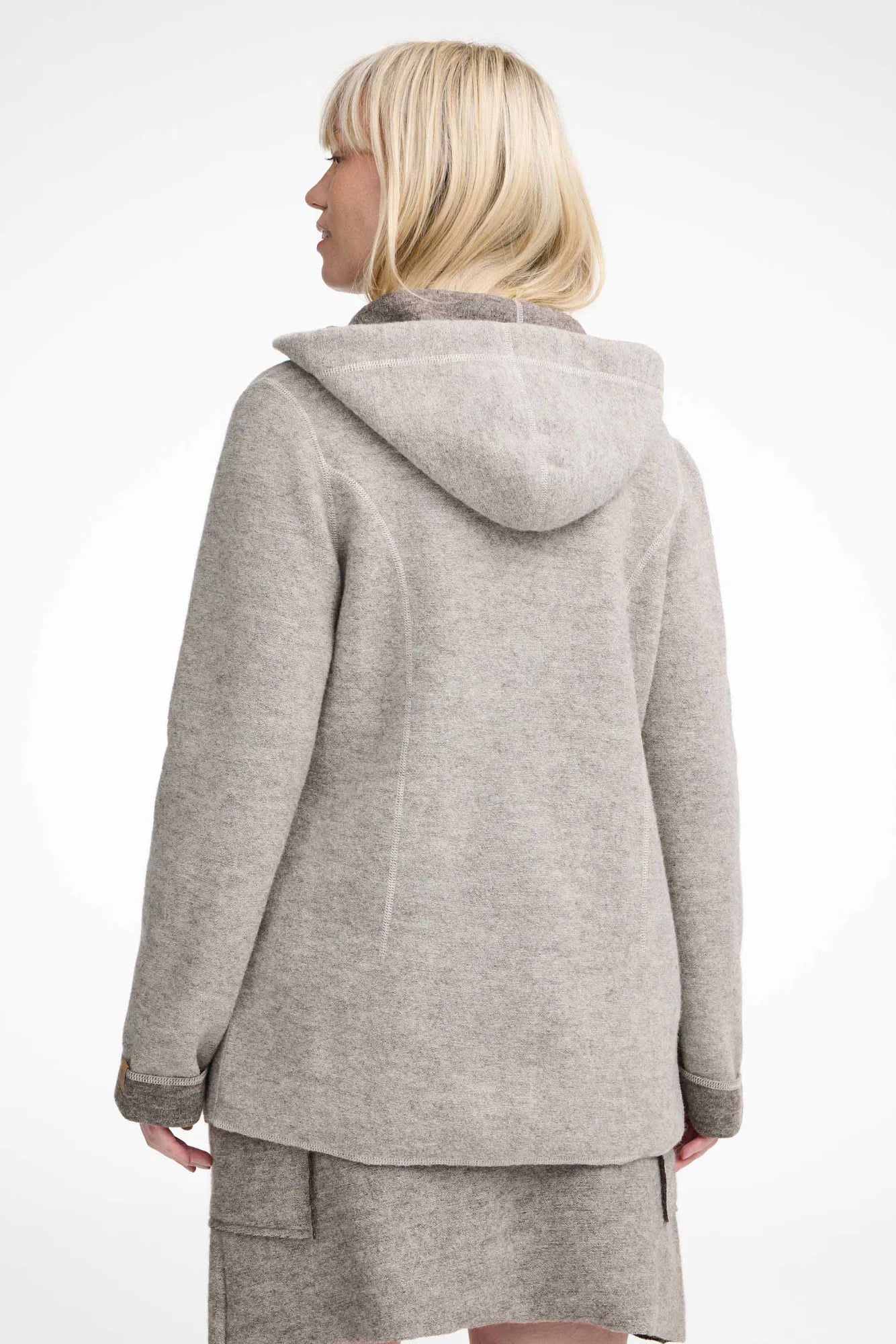 Ivanhoe NLS Dahlia Wolljacke Birch Damen Kapuze
