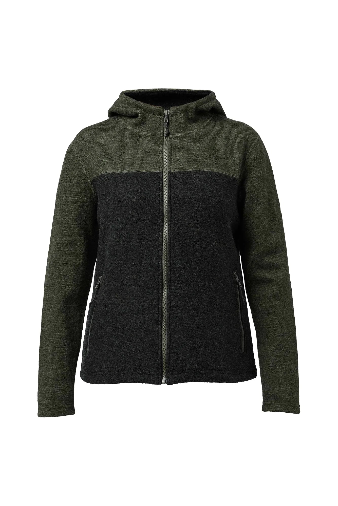 Ivanhoe Hilma Hood Wollhoodie Scarab 100% Wolle Damen