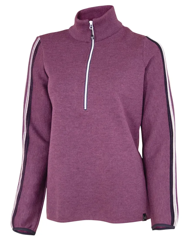 Ivanhoe Lindsey Half Zip Wollpullover Purple 40 400g
