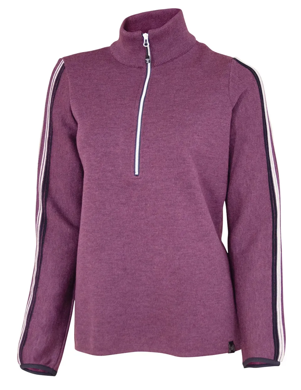 Ivanhoe Lindsey Half Zip Wollpullover Purple 40 400g