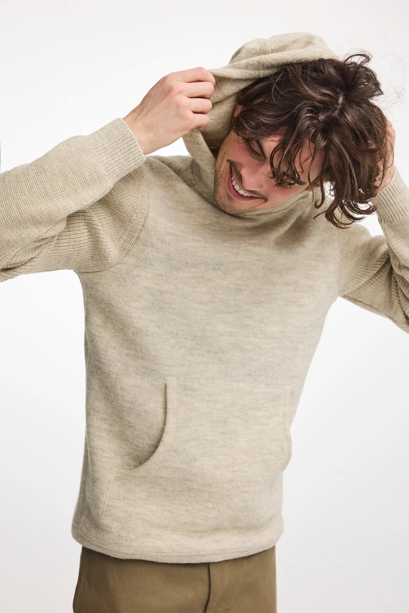 Ivanhoe NLS Pentland Hood Hoodie Birch Filzwolle