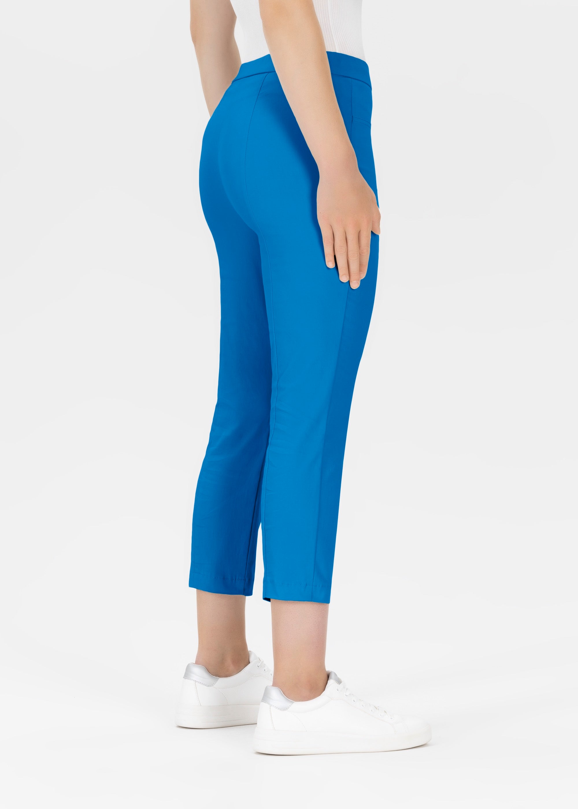 Stehmann Loli Slim Fit Hose diva blue 6/8 Stretch
