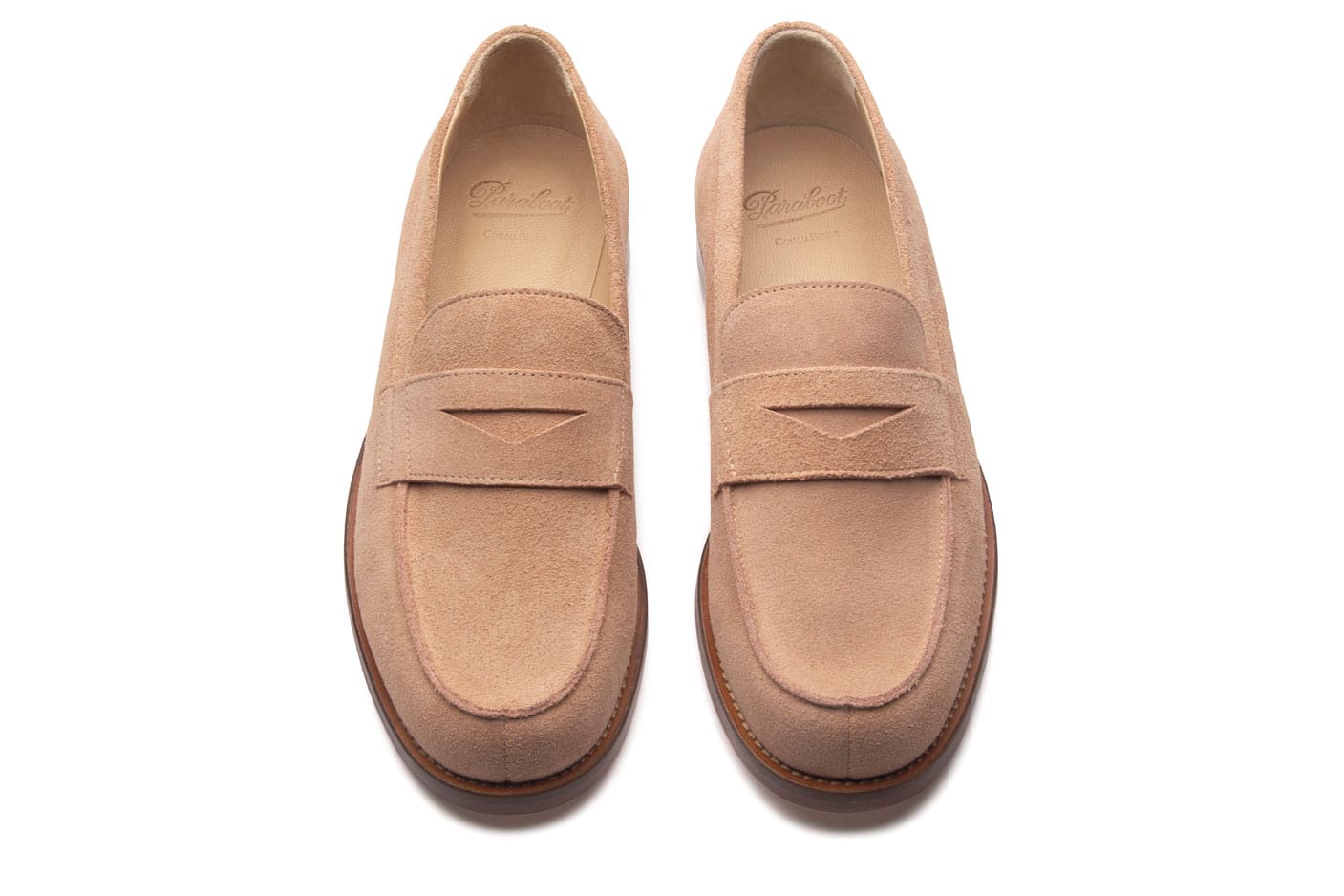 Paraboot Rivoli Loafer Naturel Velours Nude Leder