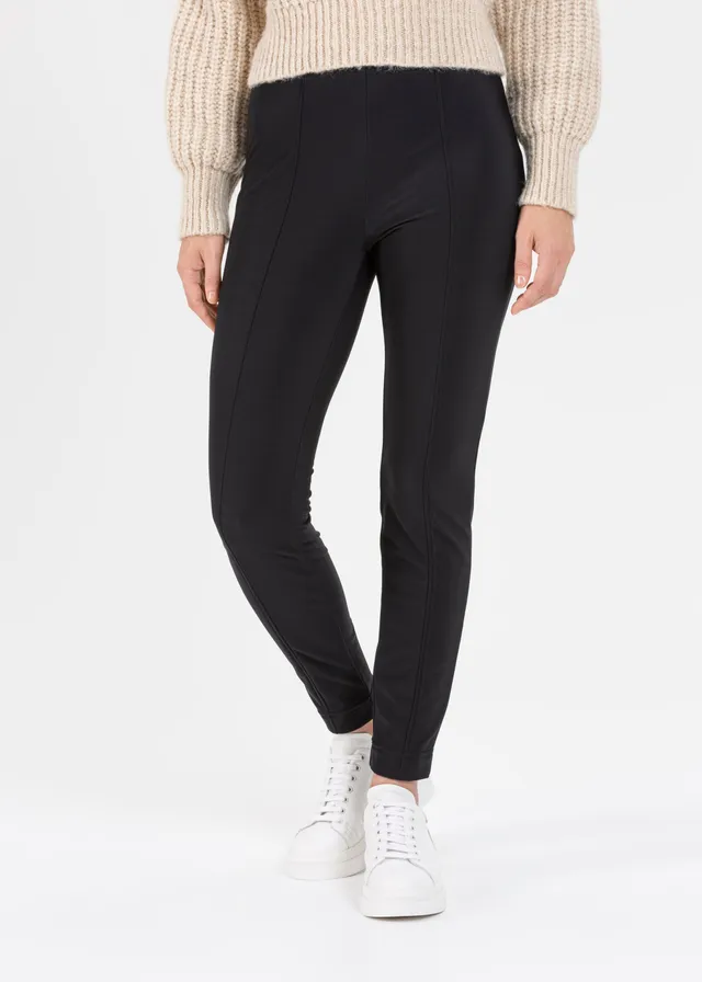 Stehmann Iselle Slim Fit 7/8 Hose schwarz Thermojersey