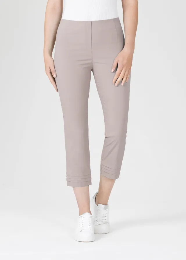 Stehmann Ina 6/8-Hose simply taupe Straight Fit Bengaline