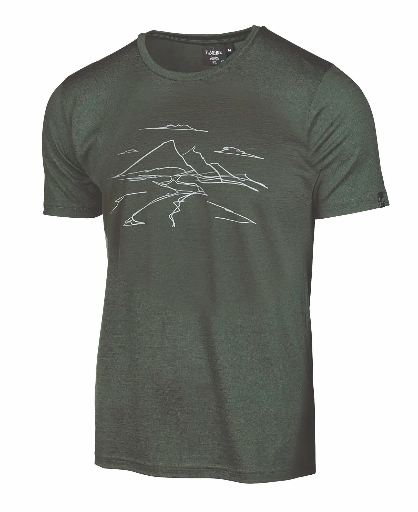 Ivanhoe UW Ceasar Mountain Merino T-Shirt Rifle Green