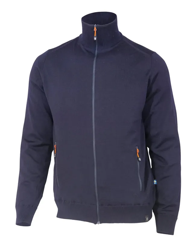 Ivanhoe York Full Zip Windbreaker Navy XS Merino 280g